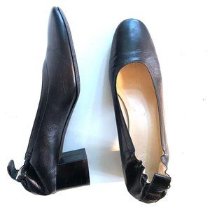 Everlane Leather Day Heel in Black